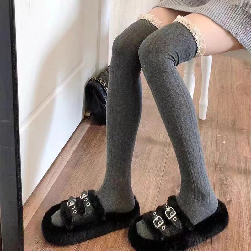 Knee High Sock Women - 1pair Sexy Lace Up Long Knee