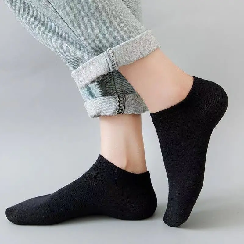 5 Pairs Unisex Casual Plain Co - No Show Sock Women ulasan dan harga