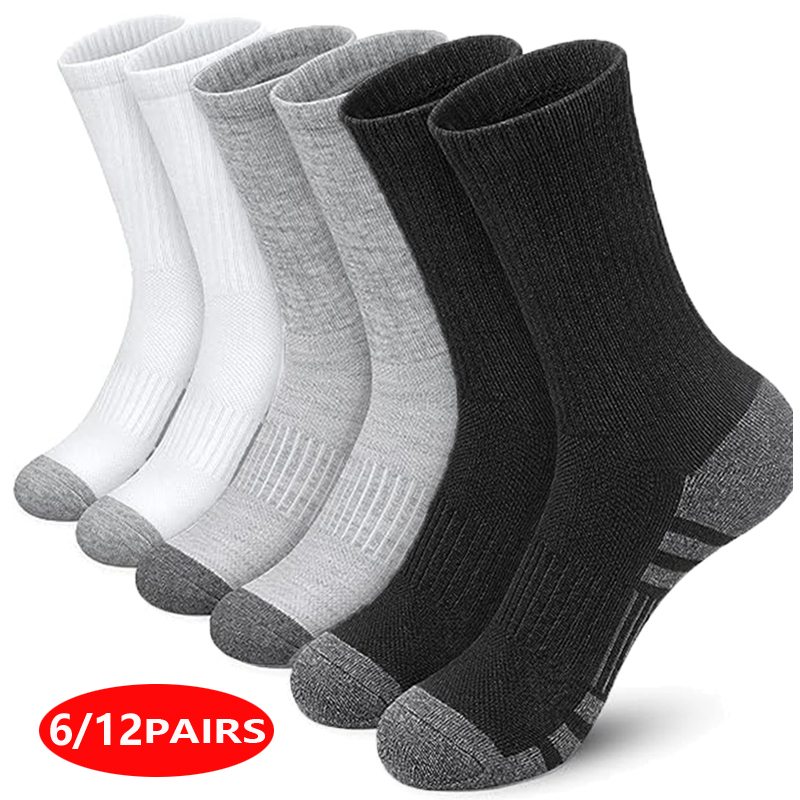 Men's High Performance Athleti - Cotton Crew Sock Pack ulasan dan harga