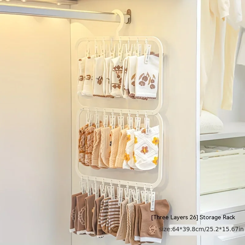 Single/double Layer Multi-func - Sock Organizer Tray ulasan dan harga