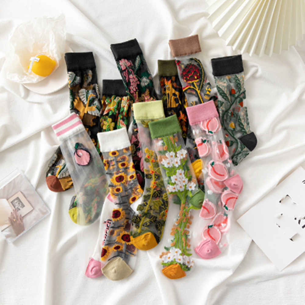 Woman Lace flower short sock t - Invisibility Sock Loafer ulasan dan harga