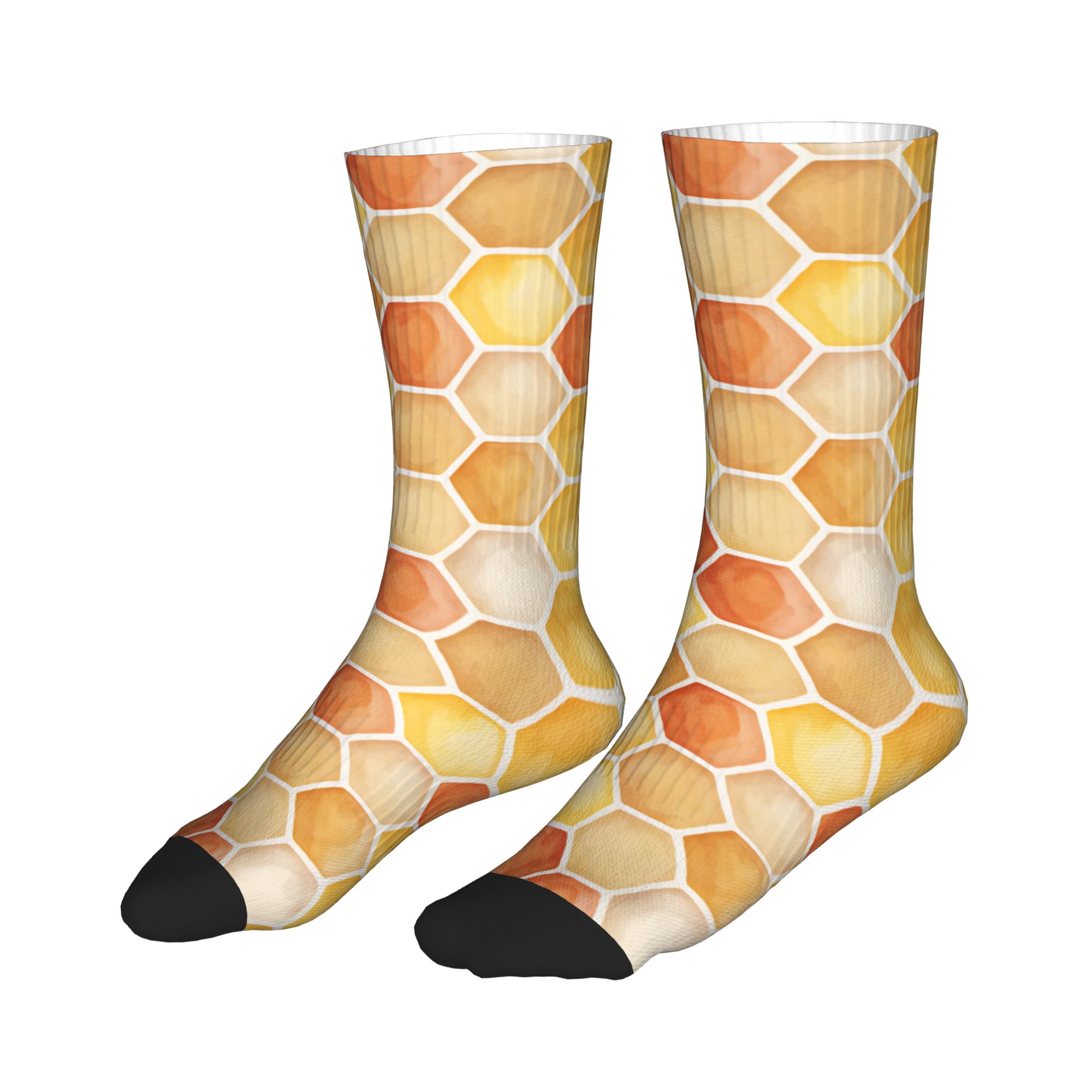 Warm Sunset Watercolor Honeyco - Dress Sock Men ulasan dan harga