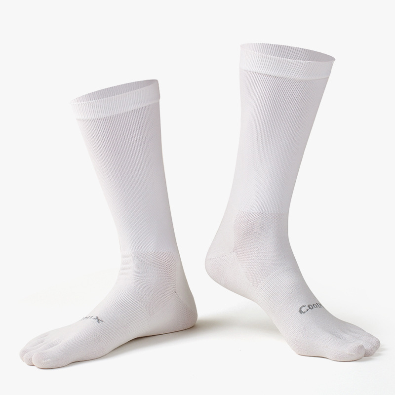 1/5 Pairs Men's High Crew Five - Toe Sock Split ulasan dan harga