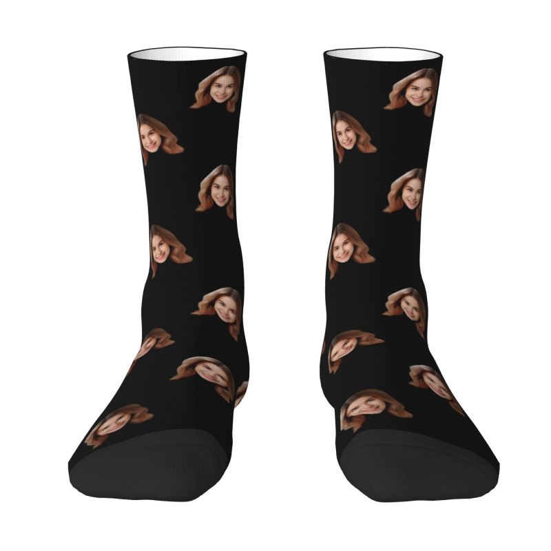 Personalized Custom Face Photo - Dress Sock Men ulasan dan harga