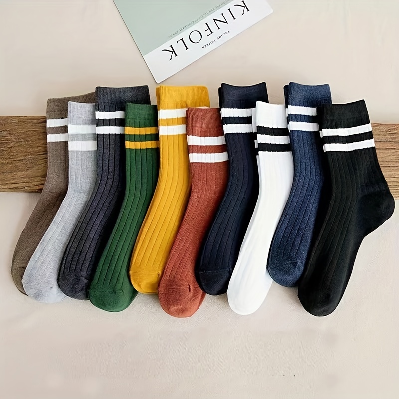 5-Pack Men's Novelty Socks – T - Cotton Crew Sock Pack ulasan dan harga