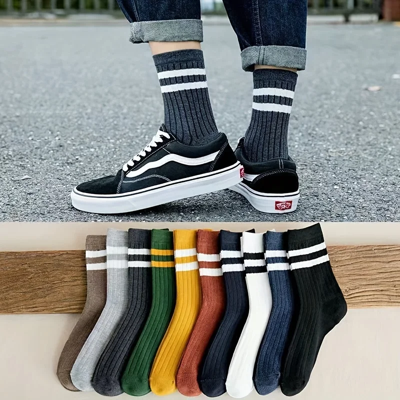 5-Pack Men's Novelty Socks – T - Cotton Crew Sock Pack ulasan dan harga