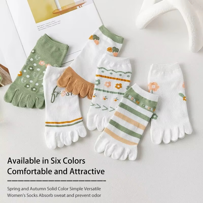 3 Pairs of Women's Spring and  - Toe Sock Split ulasan dan harga
