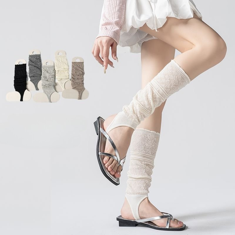 1 Pair Ins Aesthetic Retro Hol - Boot Sock Slouchy ulasan dan harga