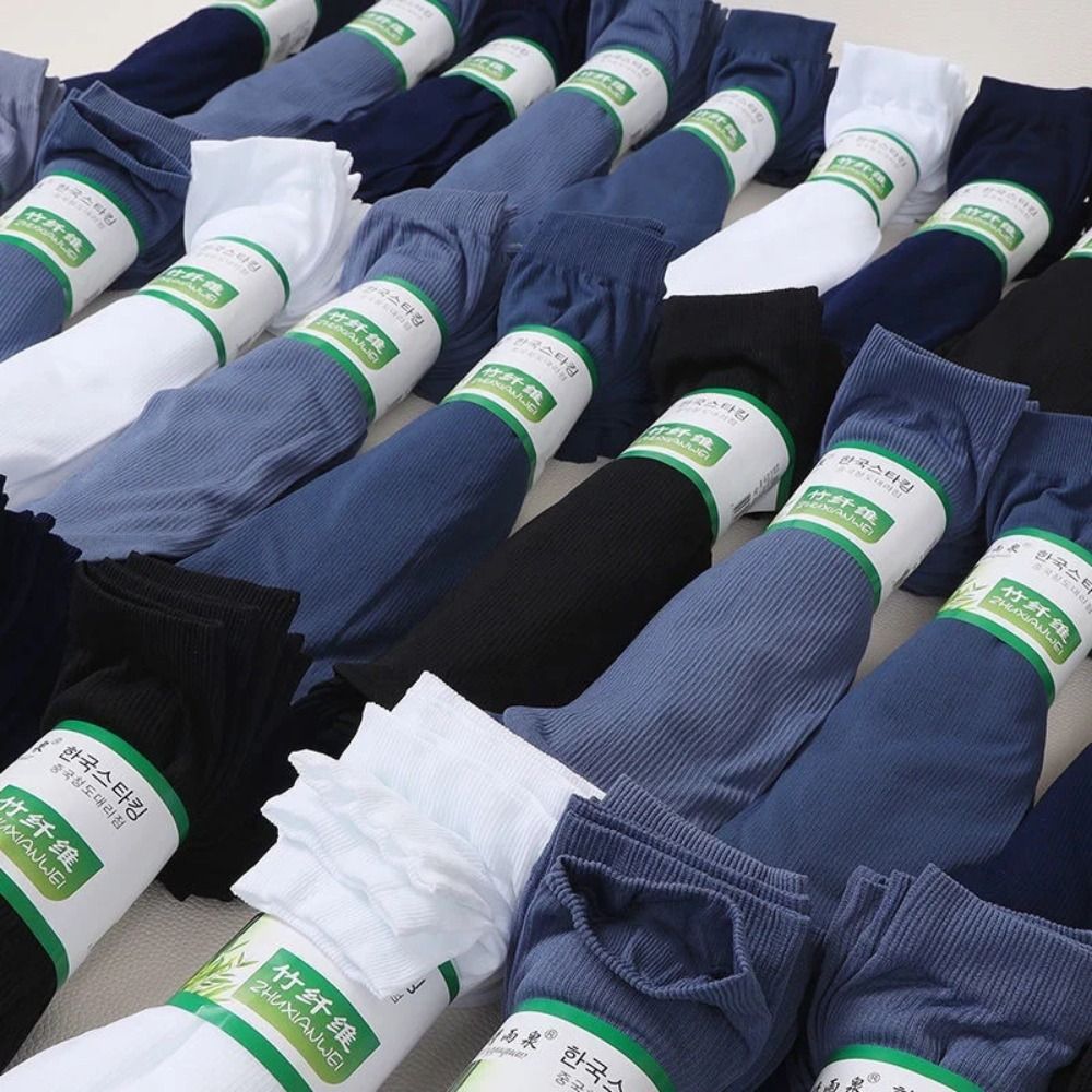 10pairs Casual Breathable Men  - Silk Sock Bamboo ulasan dan harga
