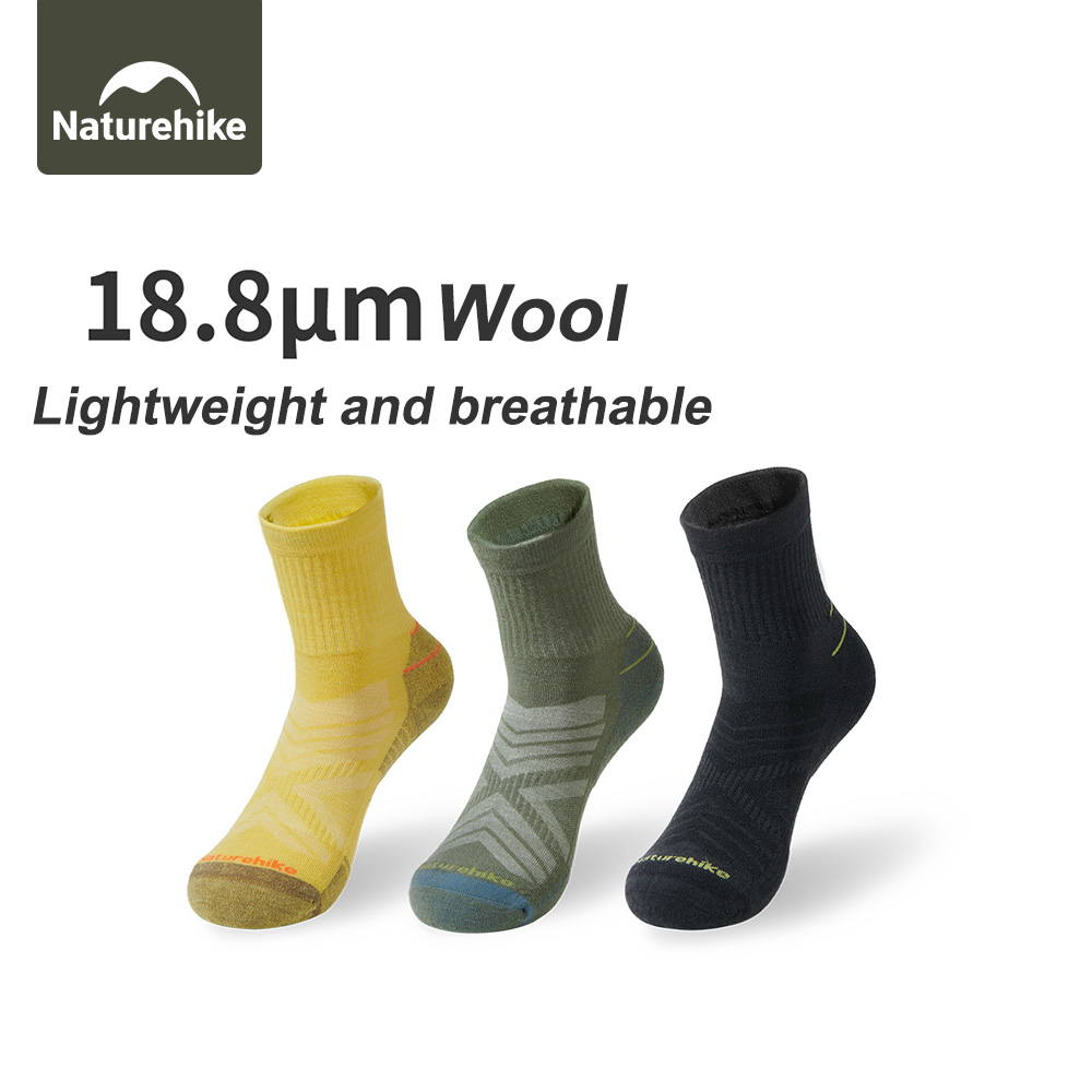 Naturehike Sport Socks Man Soc - Wool Hiking Sock ulasan dan harga