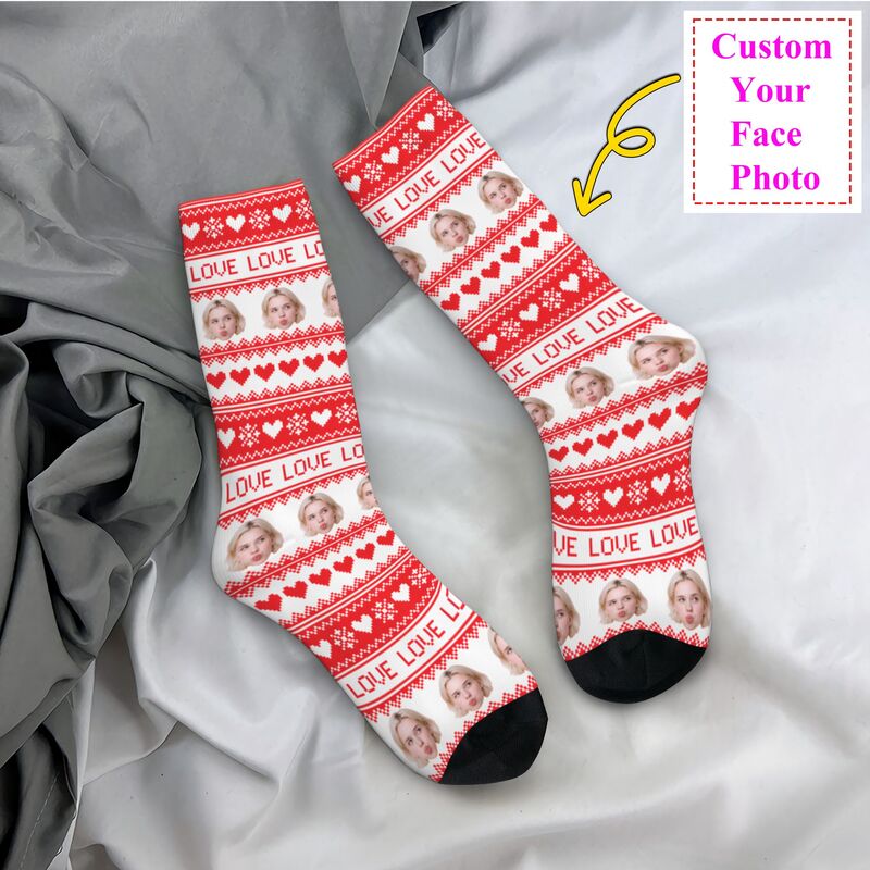 Christmas Personalized Custom  - Dress Sock Men ulasan dan harga