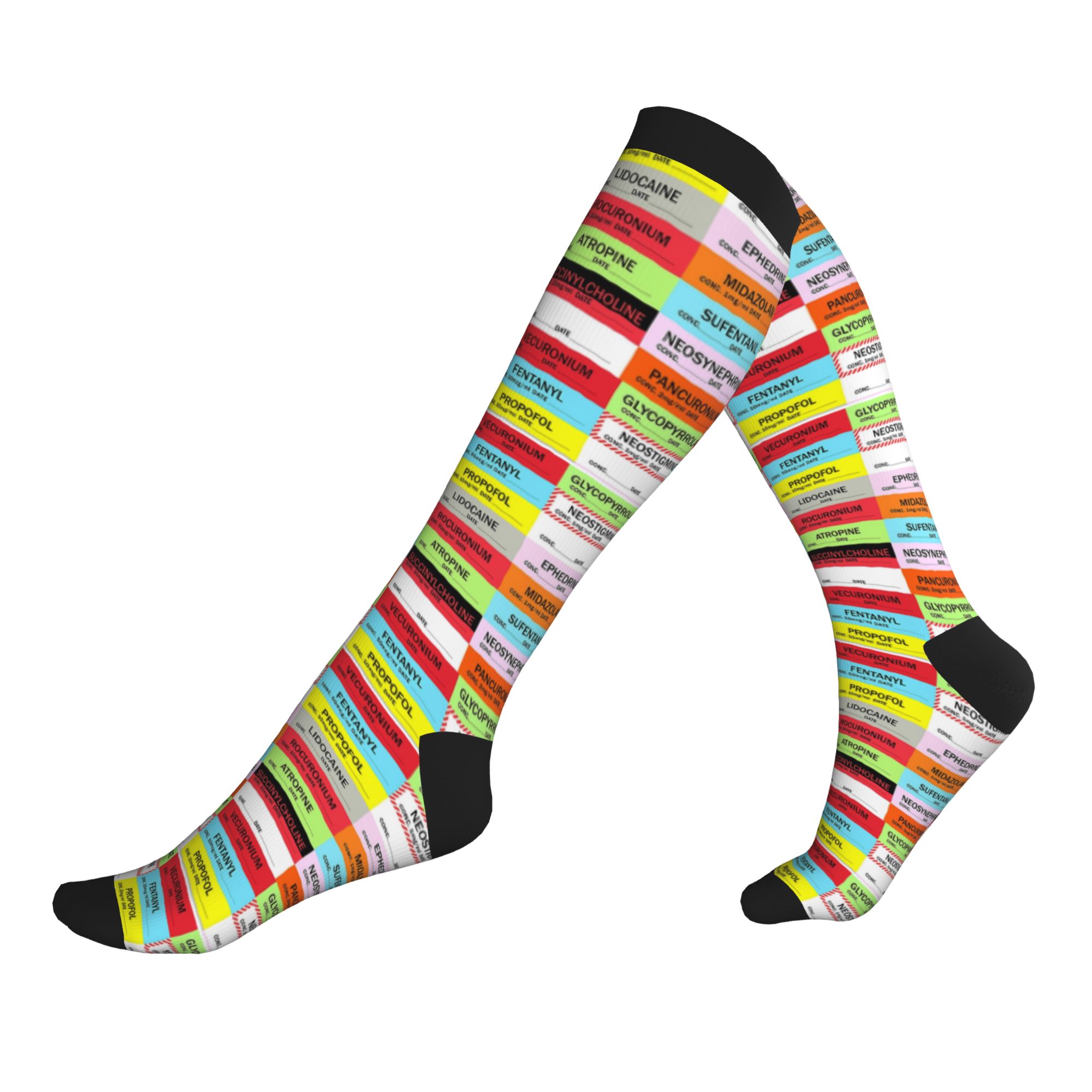 Novelty Printed Anesthesia Med - Compression Sock Medical ulasan dan harga