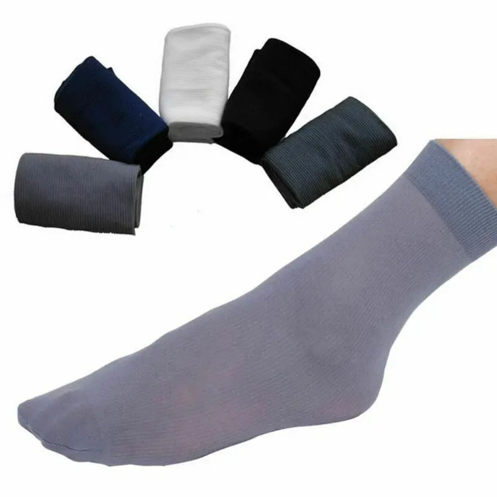 10Pairs Casual Breathable Men  - Silk Sock Bamboo ulasan dan harga