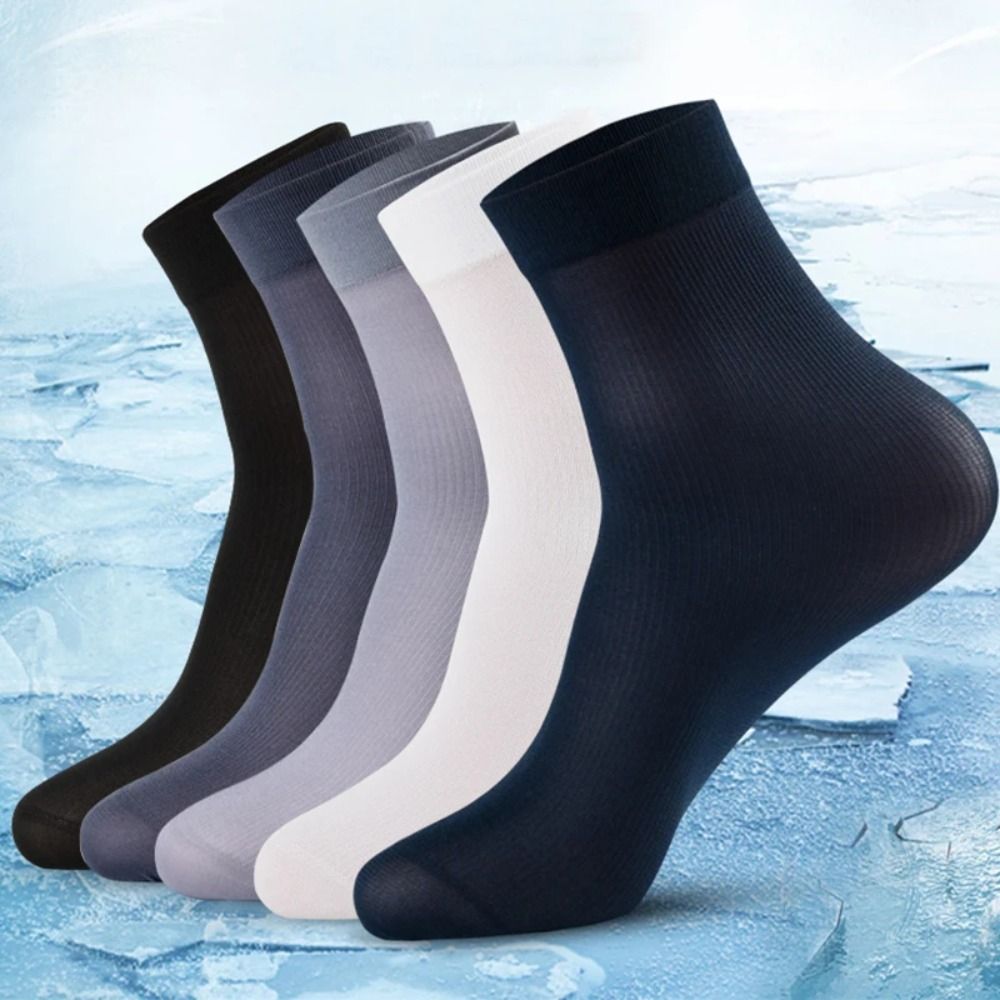 10pairs Casual Breathable Men  - Silk Sock Bamboo ulasan dan harga
