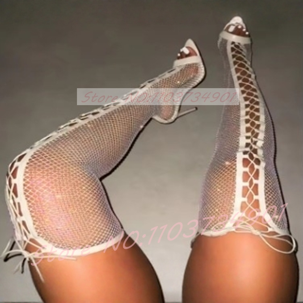 Fishnet Stocking Thigh-High Bo - Fishnet Stocking Women ulasan dan harga
