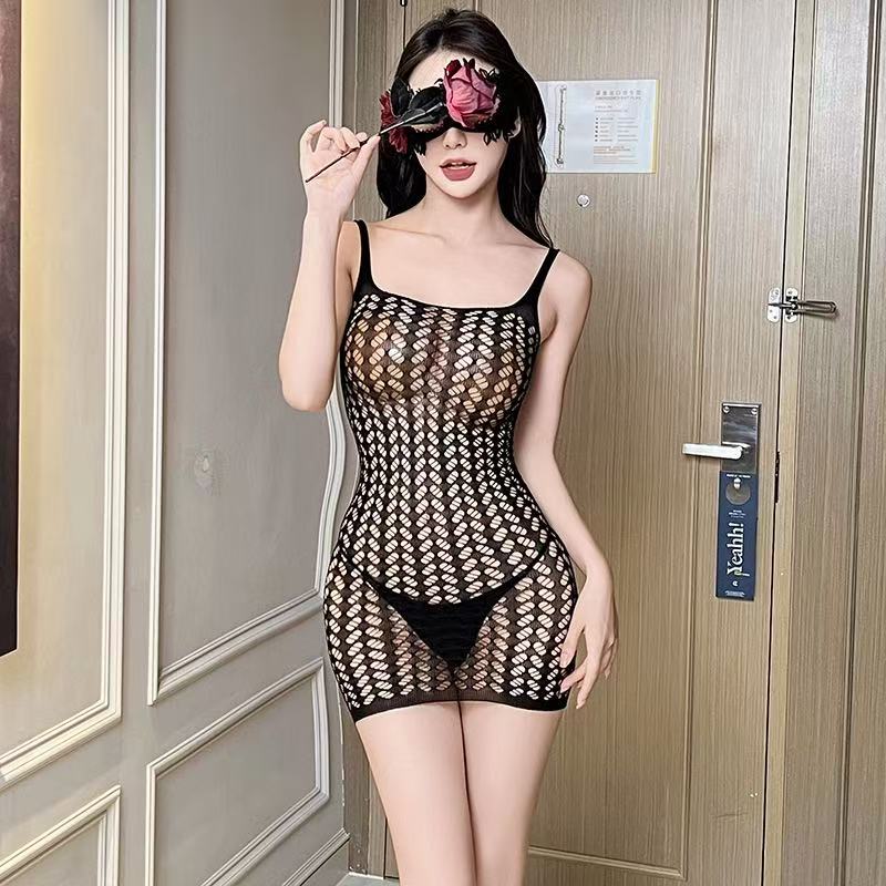 Sexy bodysuit with open crotch - Fishnet Stocking Women ulasan dan harga