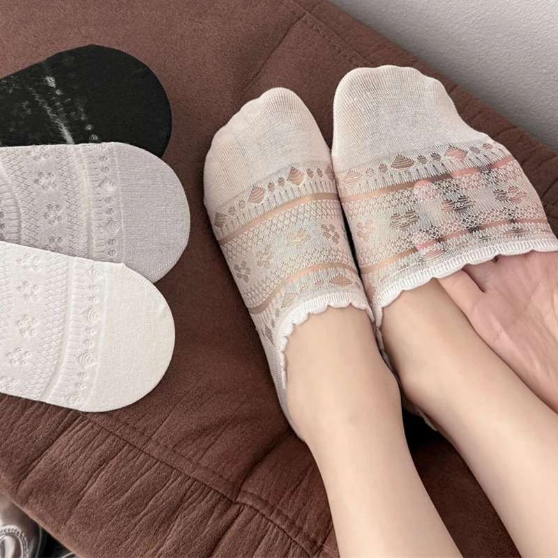 Lace Openwork Ballet Socks for - Invisibility Sock Loafer ulasan dan harga