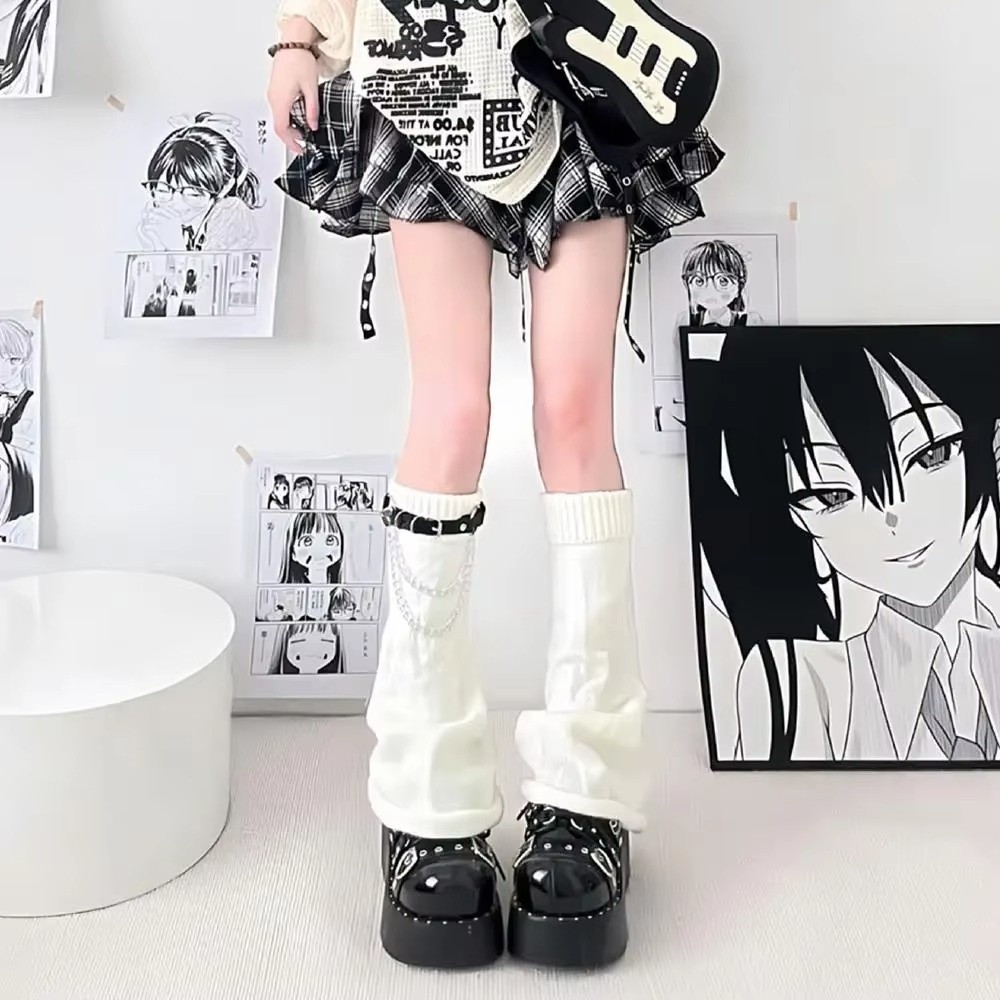 Japanese Style Harajuku Knit L - Boot Sock Slouchy ulasan dan harga