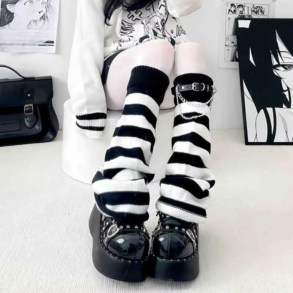 Japanese Style Harajuku Knit L - Boot Sock Slouchy ulasan dan harga