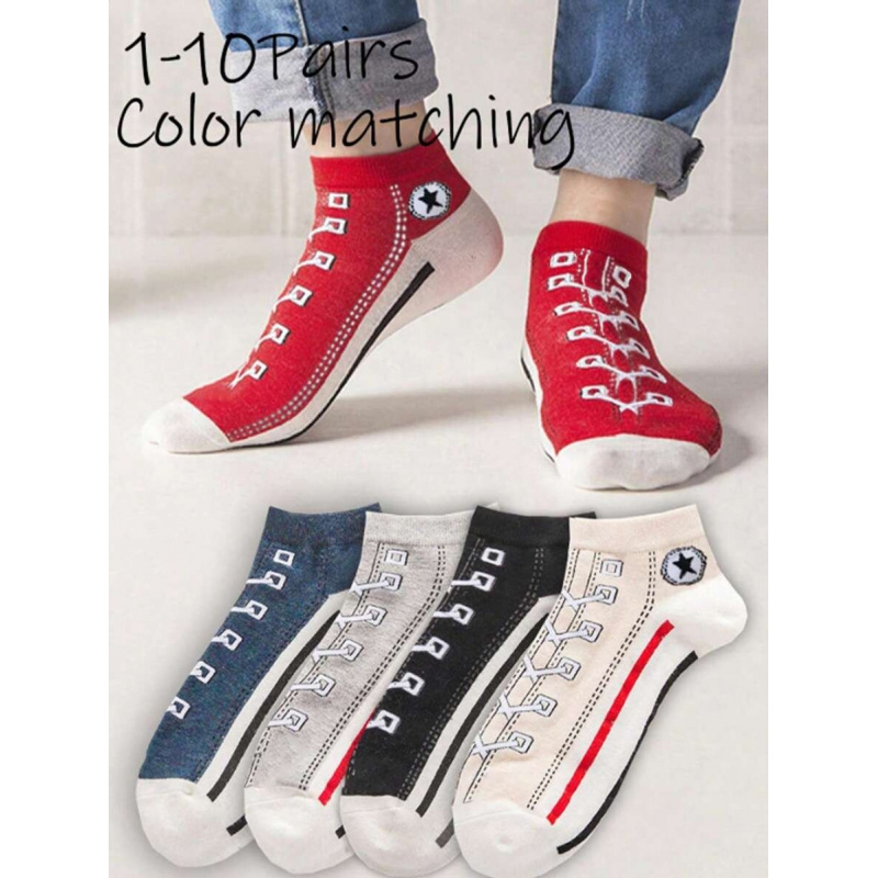 5/10 Pairs Multi-Color Breatha - Ankle Sock Low Cut ulasan dan harga