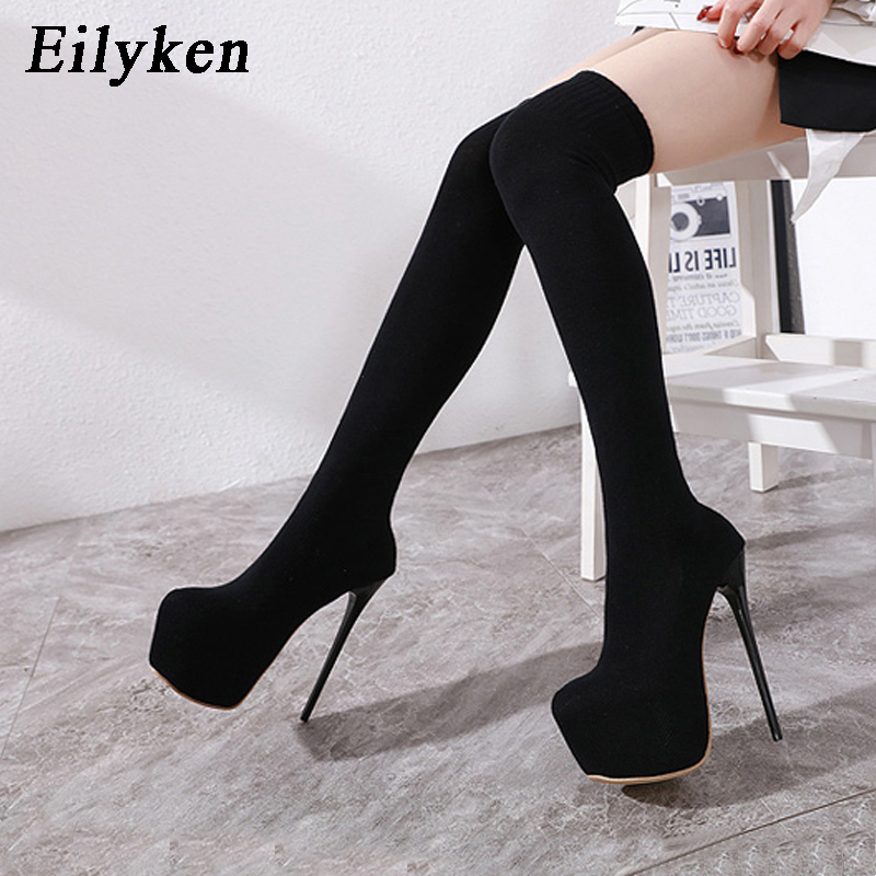 Eilyken Fashion Platform Stret - Knee High Sock Women ulasan dan harga